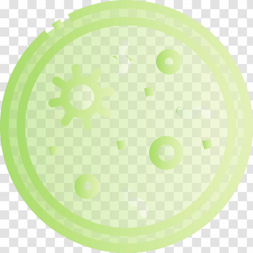 Green Plate Dishware Circle Tableware Transparent PNG
