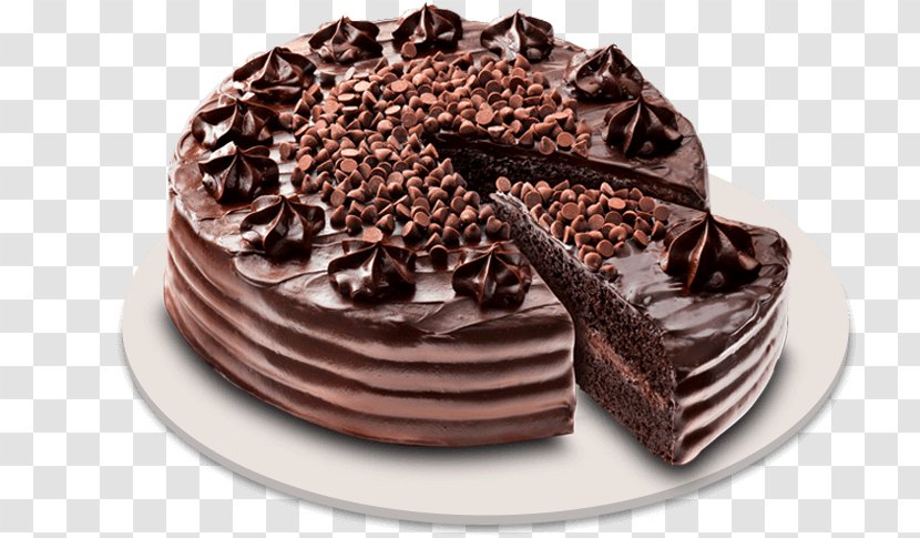 Chocolate Cake Red Ribbon Frosting & Icing Black Forest Gateau Truffle - Dessert - Round Transparent PNG