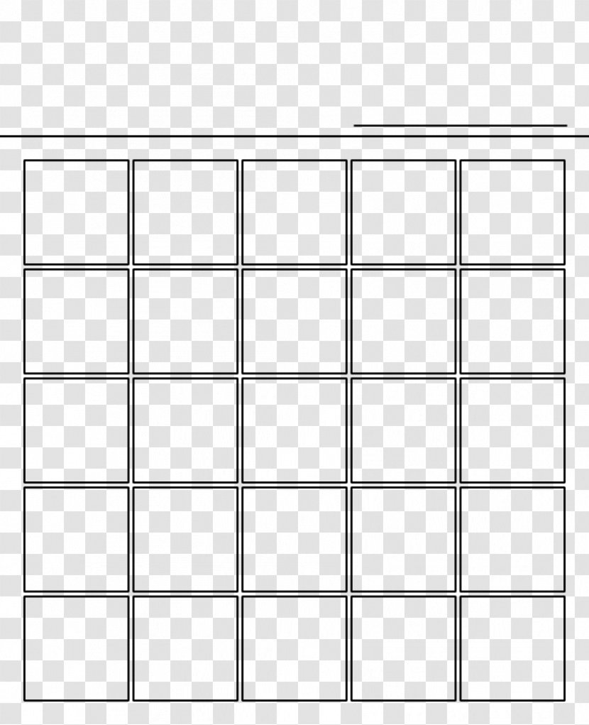 Bingo Template Chess Pattern - Area - Charts Transparent PNG