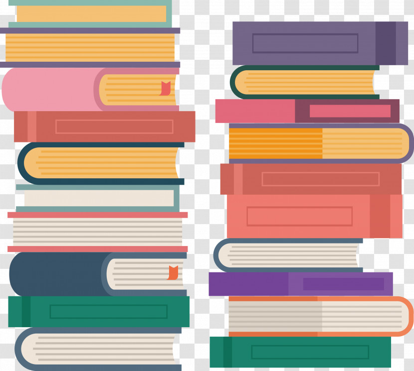 Stack Of Books Books Transparent PNG