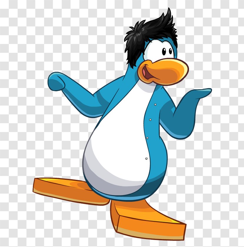 Club Penguin Duck Little Blue - Wing Transparent PNG