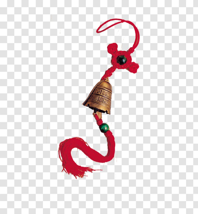 Chinesischer Knoten Drawing - Red - Bell Transparent PNG