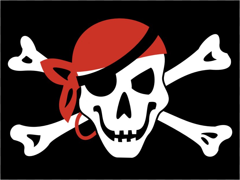 Jolly Roger Piracy Flag Skull And Crossbones Clip Art - Calico Jack - Funny Pirates Cliparts Transparent PNG