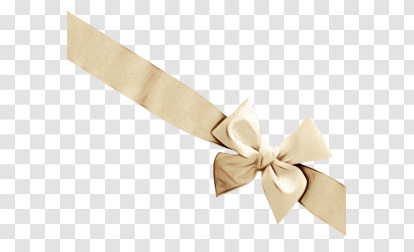 Satin Ribbon - Beige - Gift Wrapping Transparent PNG