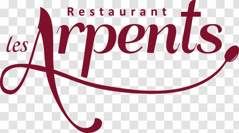 Restaurant Les Arpents Clip Art Brand Line Logo - Silhouette - Cafe Carte Menu Transparent PNG