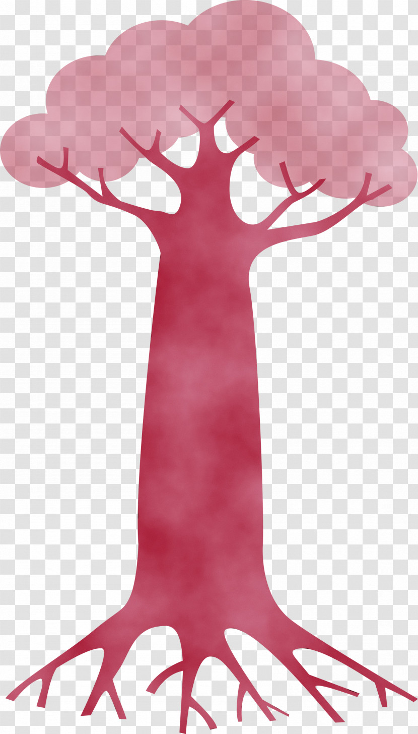 Pink M M-tree Tree Transparent PNG
