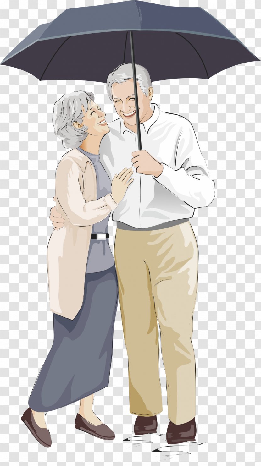 Old Age Love Storge Clip Art - Heart - Happy Man Transparent PNG