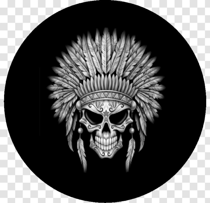 Native Americans In The United States War Bonnet Indigenous Peoples Of Americas Skull Calavera - Jeep Transparent PNG