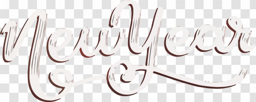 Happy New Year - Calligraphy - Text Transparent PNG