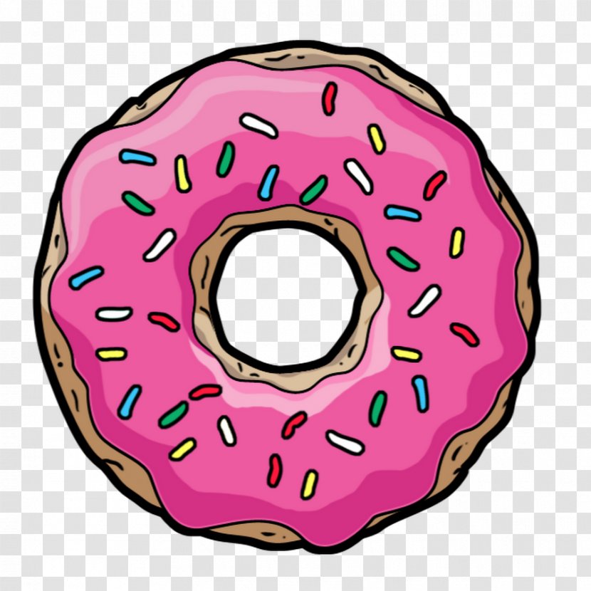 Donuts Homer Simpson Sprinkles Clip Art - Heart Transparent PNG