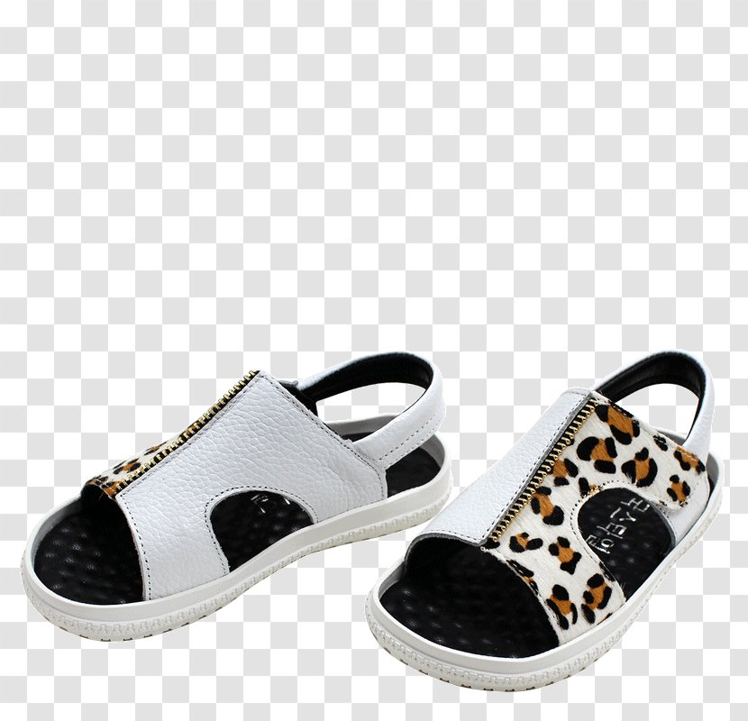 Slipper Sandal Shoe - White Sandals Transparent PNG