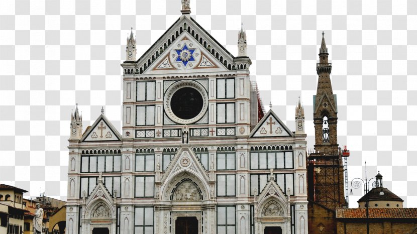 Basilica Of Santa Croce Maria Novella Ponte Vecchio Bargello Piazza - Church - Paris, France Notre Dame Thirteen Transparent PNG