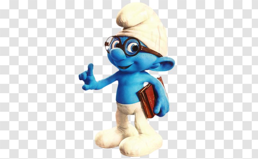 Brainy Smurf Toy - Vexy - Stuffed Animal Figure Transparent PNG