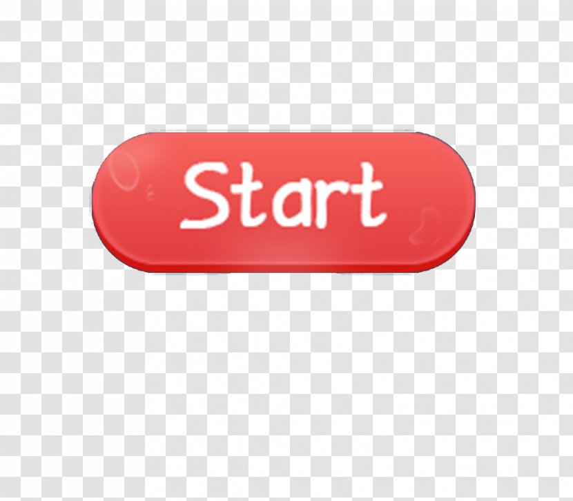 Logo Brand Red Font - The Start Button Transparent PNG