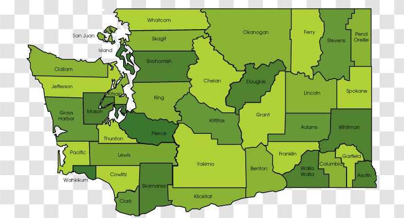 World Map Washington Mapa Polityczna Transparent PNG