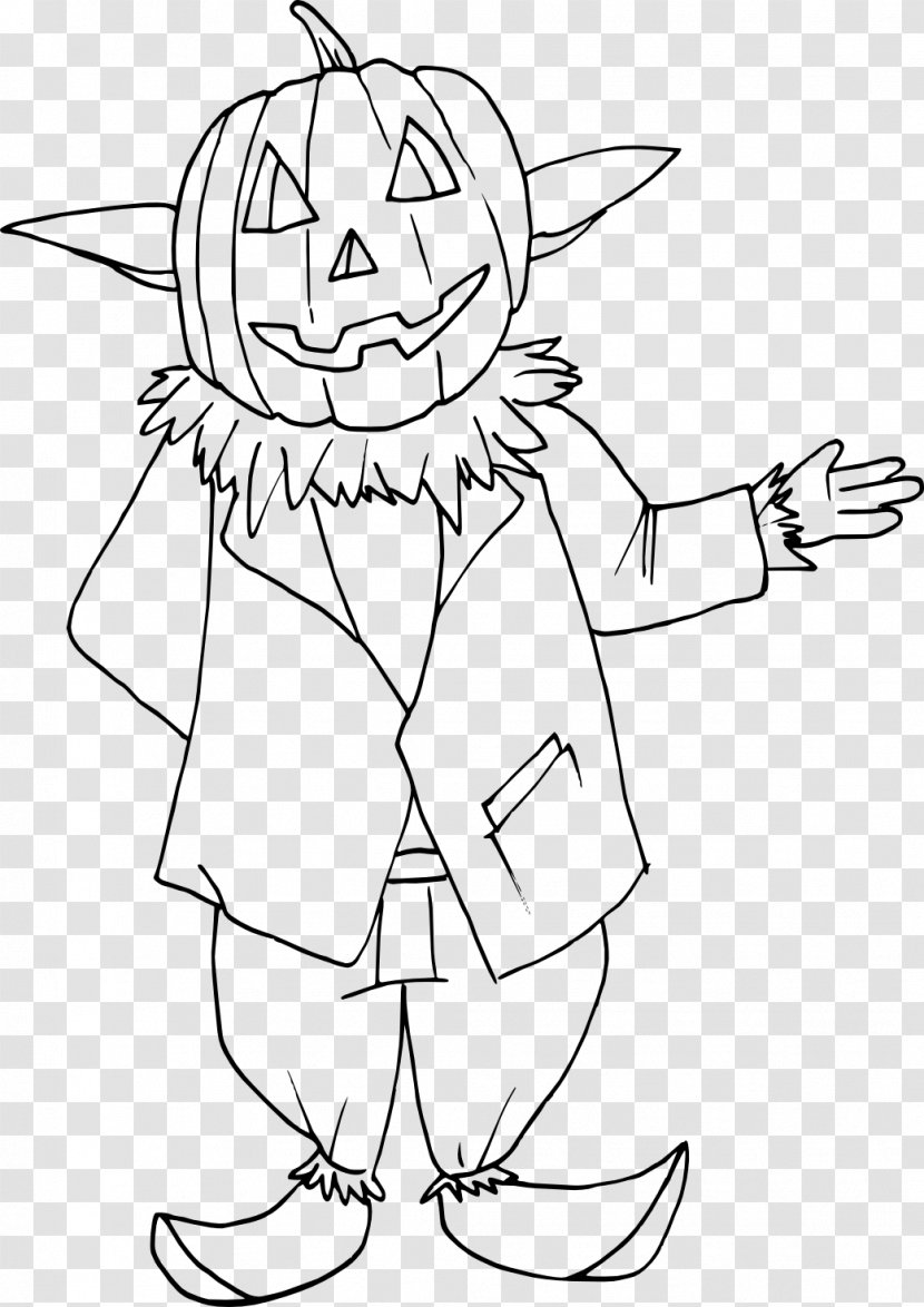Witch Halloween Pumpkin Visual Arts Line Art - Head Transparent PNG