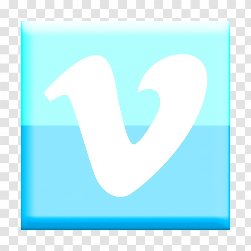 Vinevimeo Icon - Azure - Electric Blue Symbol Transparent PNG