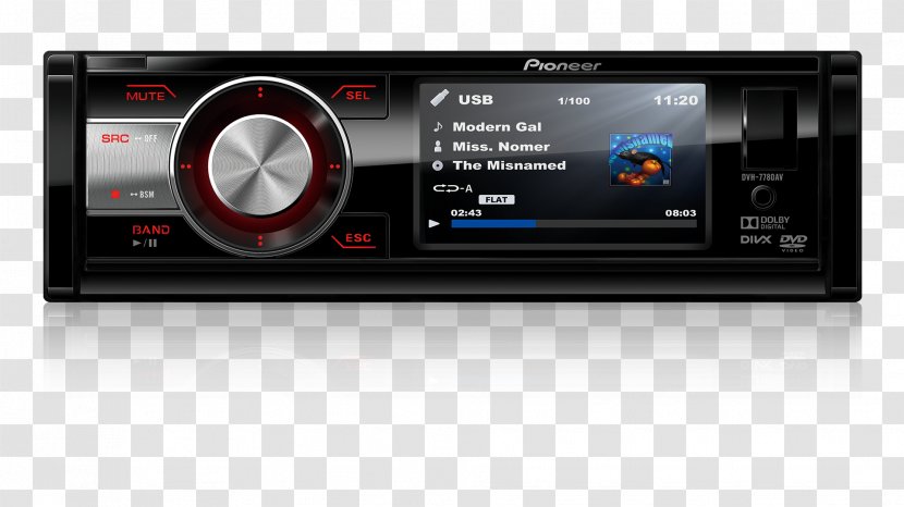 Vehicle Audio DVD Player Pioneer Corporation Car - Dvd Transparent PNG