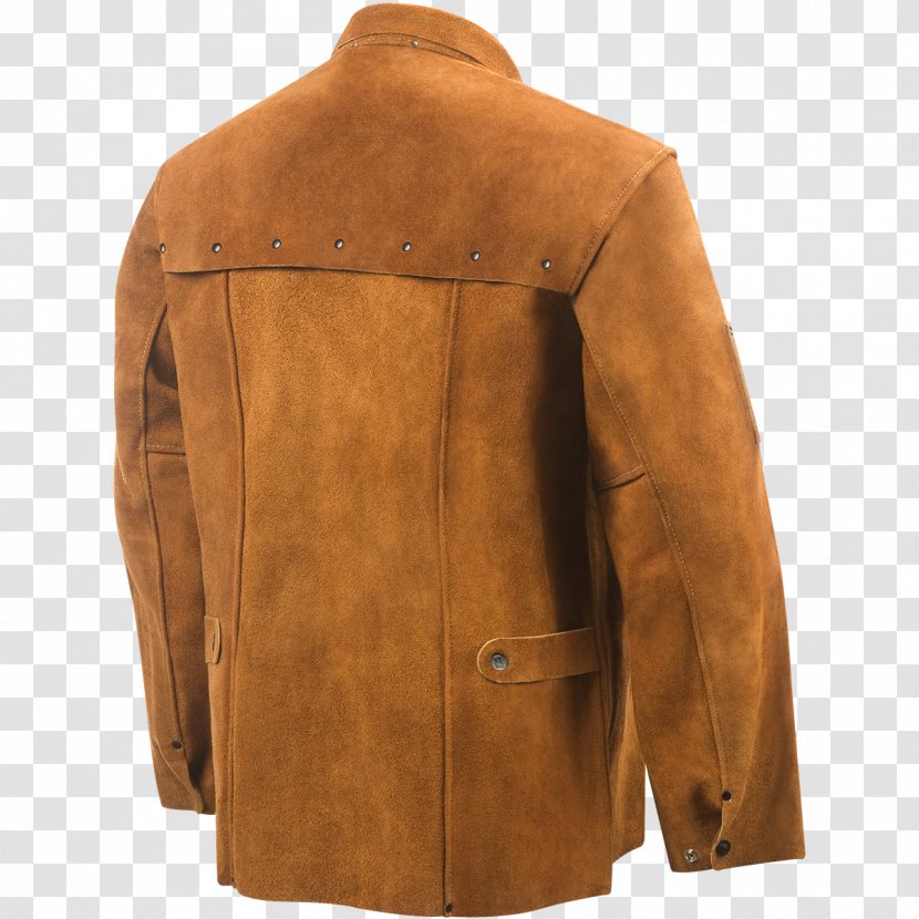 Leather Jacket Welding Cowhide - Textile Transparent PNG