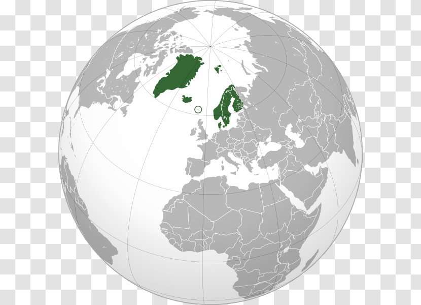France British Isles Nordic Countries Northwestern Europe Orthographic Projection - Globe Transparent PNG