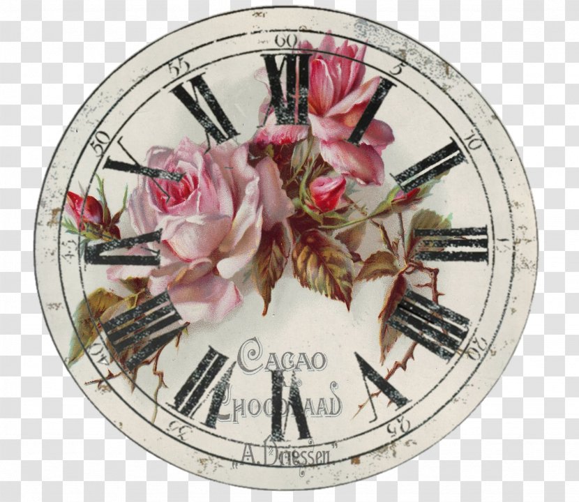 Clock Face Watch Image Wall Clocks - Shabby Chic Transparent PNG