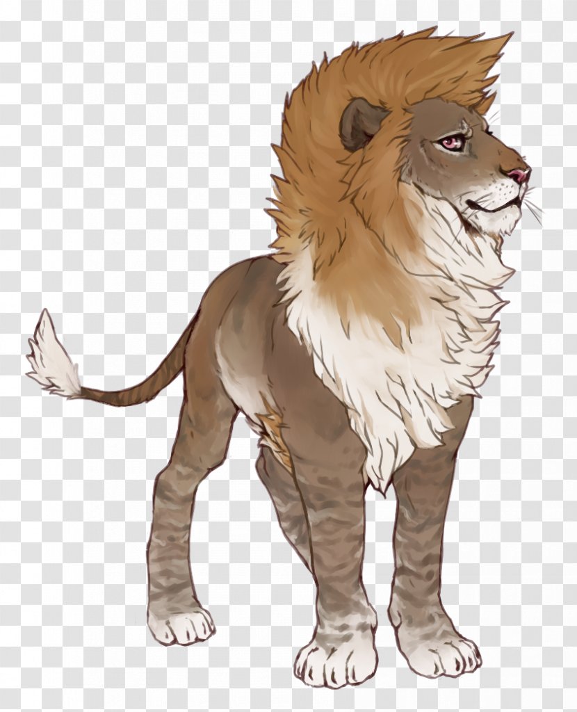 Lion Cat Mammal Carnivora Animal - Small To Medium Sized Cats - Roar Transparent PNG