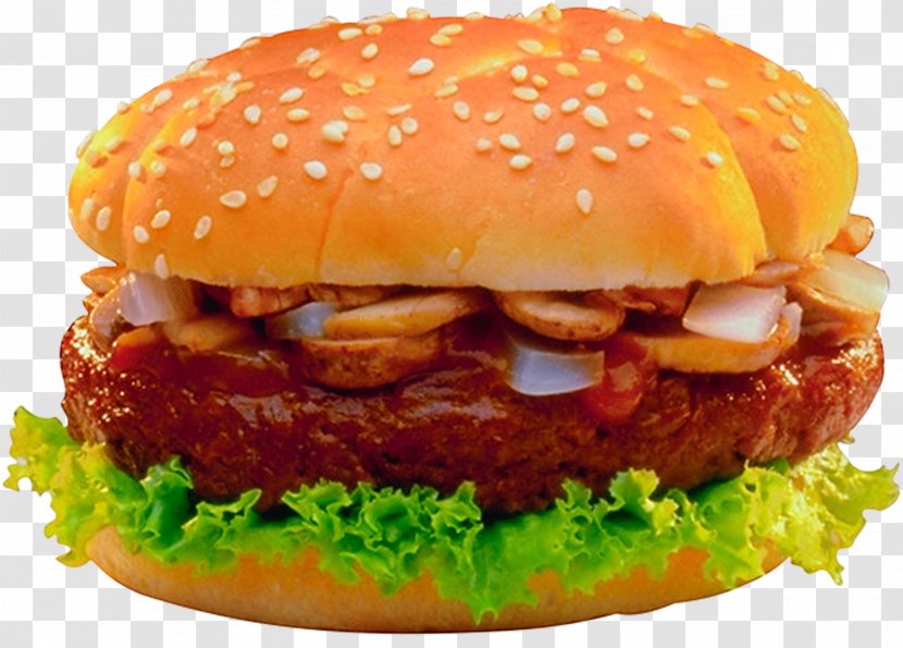 Hamburger Fast Food Cheeseburger Fried Chicken Sandwich - Menu - Hot Dog Transparent PNG