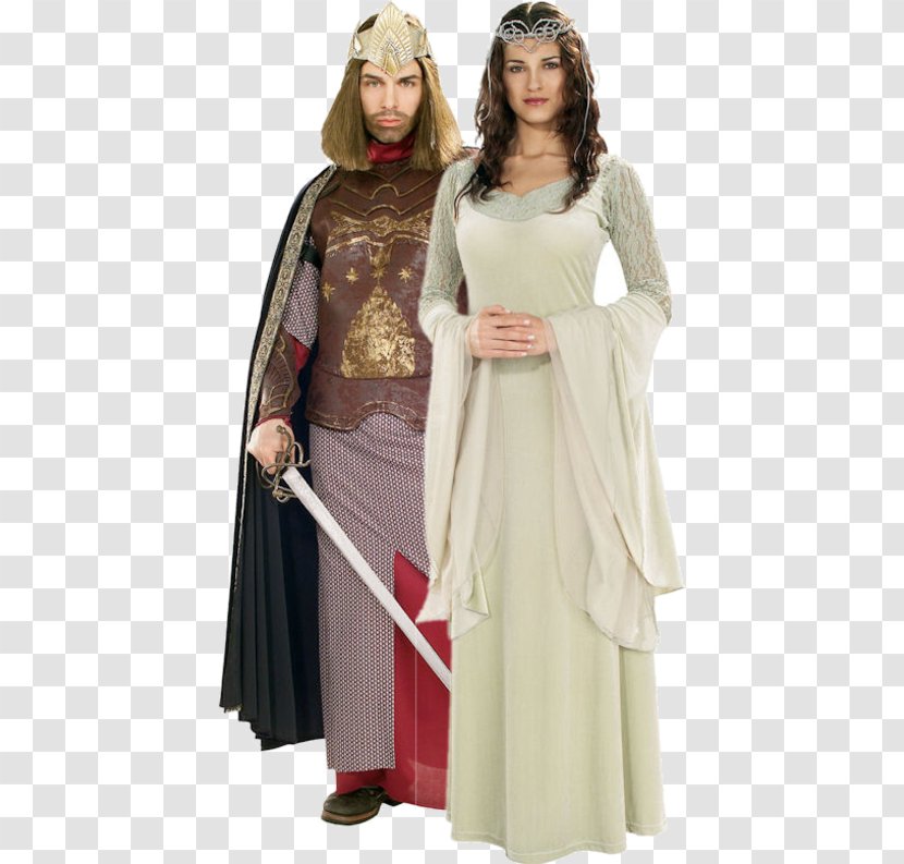 Arwen The Lord Of Rings: Fellowship Ring Aragorn Halloween Costume - Gown - Cosplay Transparent PNG