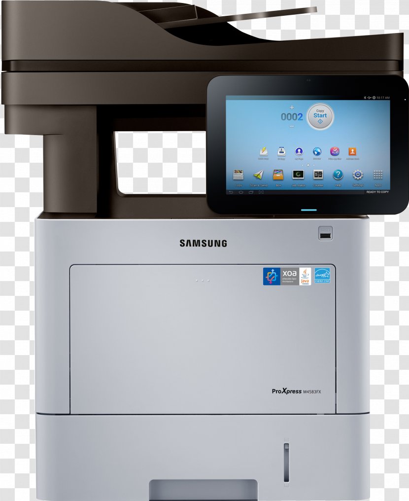 Samsung ProXpress M4580FX A4 Multifunction Smart Printing Multi-function Printer Photocopier - Multimedia - Blooming Ink Sticks Transparent PNG