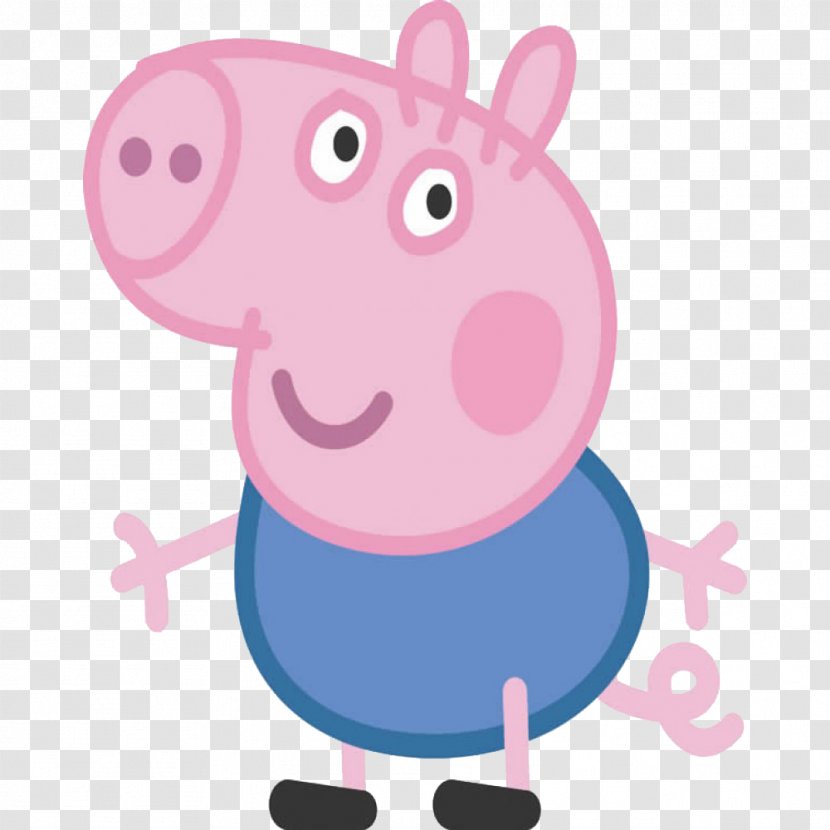 Daddy Pig George T-shirt Standee - Nose Transparent PNG