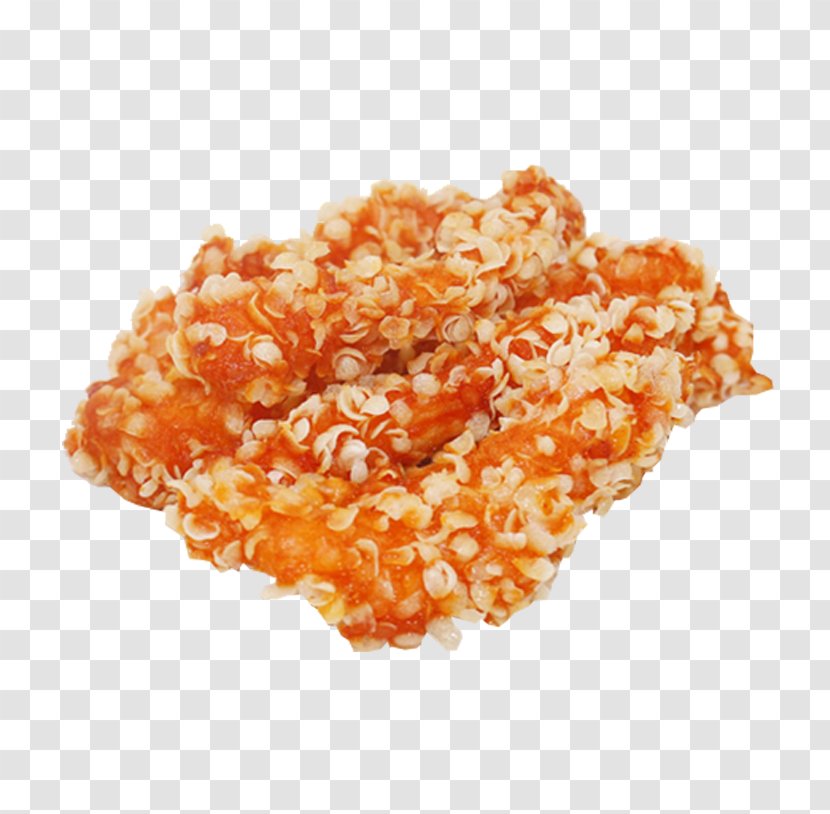 Chicken Fingers Fried Deep Frying - Orange - A Large Piece Of Snow Transparent PNG