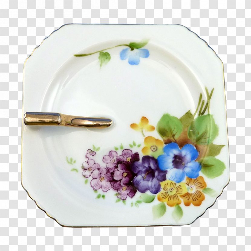 Plate Platter Porcelain Tableware Flower Transparent PNG