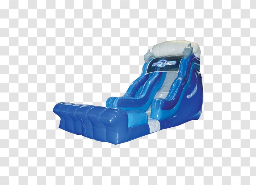 Inflatable Bouncers Playground Slide Plastic Recreation - Electric Blue - Flippers Transparent PNG