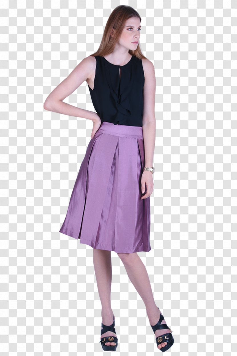 Pleat Skirt Dress Sewing Chiffon - Violet - And Pleated Transparent PNG