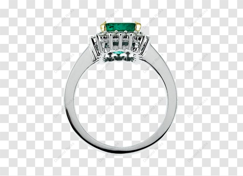 Emerald Body Jewellery Diamond - Platinum Transparent PNG