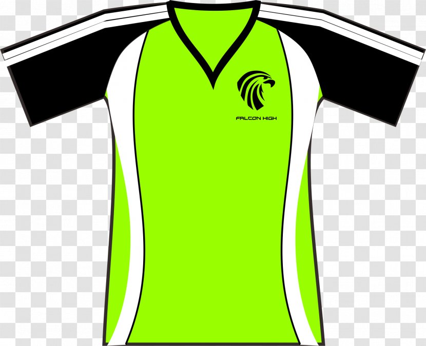 T-shirt Jersey Uniform Sport Sleeve - Black Transparent PNG