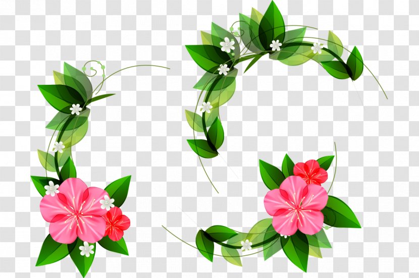 Floral Design Flower Leaf New Year Gift - Plant - Cartoon Painted Decoration Transparent PNG