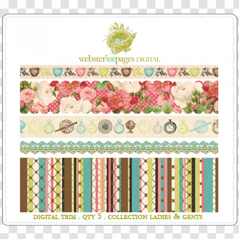 Paper Floral Design Place Mats Rectangle - Flower Arranging - Ribbon Material Transparent PNG