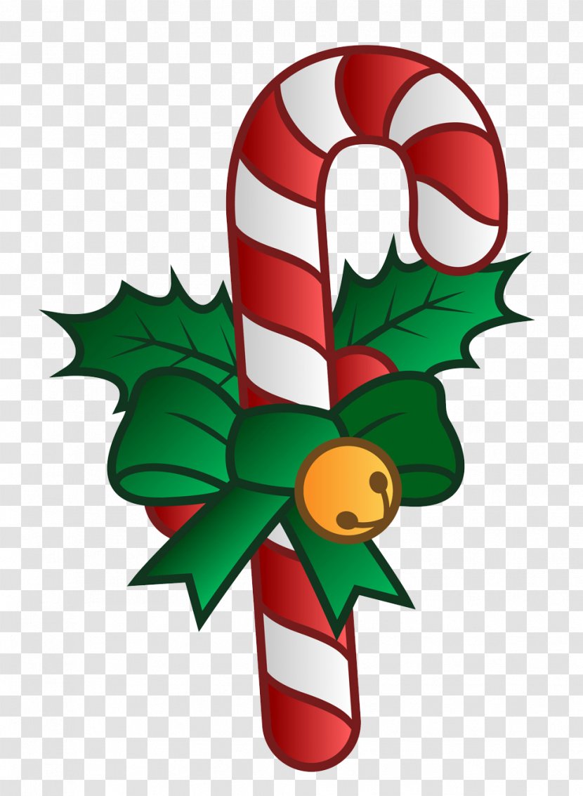 Candy Cane Christmas Clip Art - Holly - Lollipop Transparent PNG