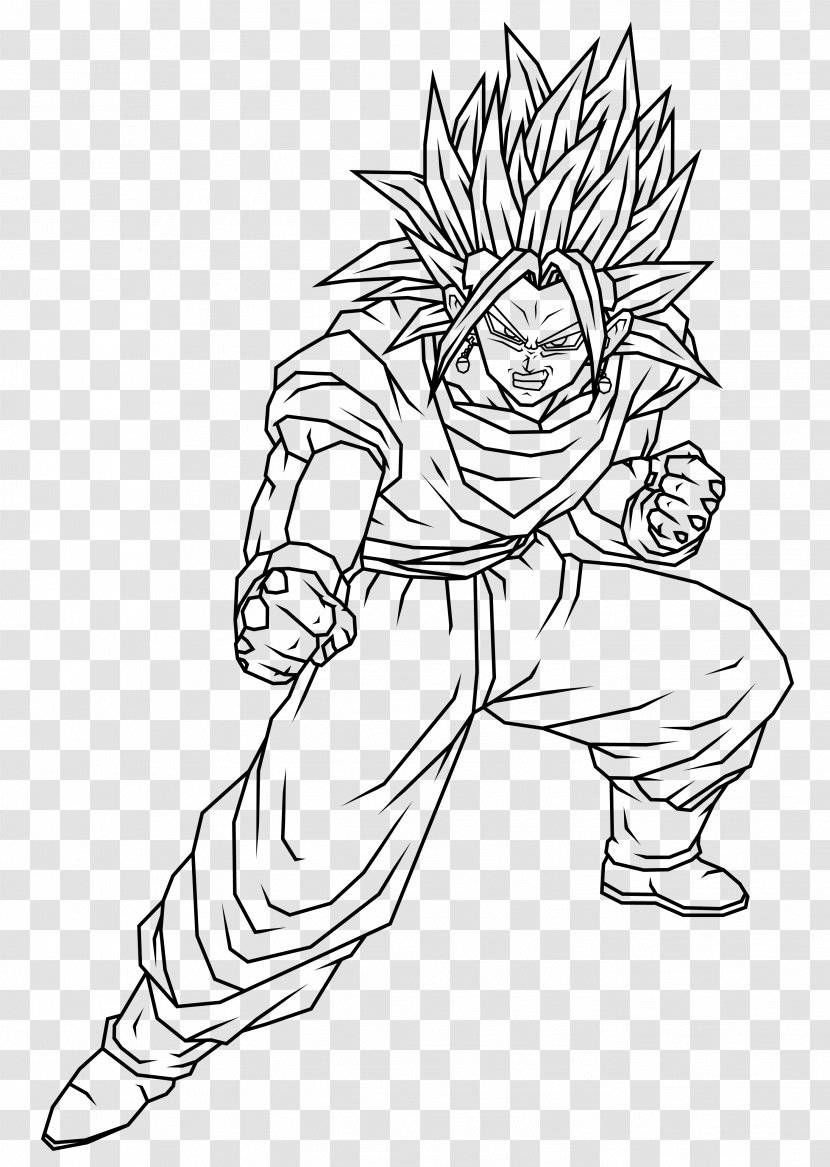 Line Art Drawing Trunks Gohan - Head - Dance With The Enemy Ft Fukkit Quinn Transparent PNG