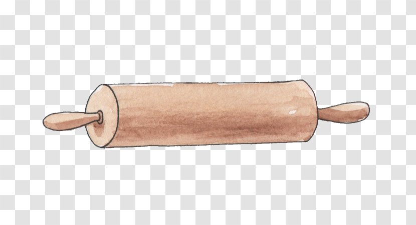 Rolling Pin Kitchenware - Gratis - Lovely Hand-painted Cartoon Transparent PNG