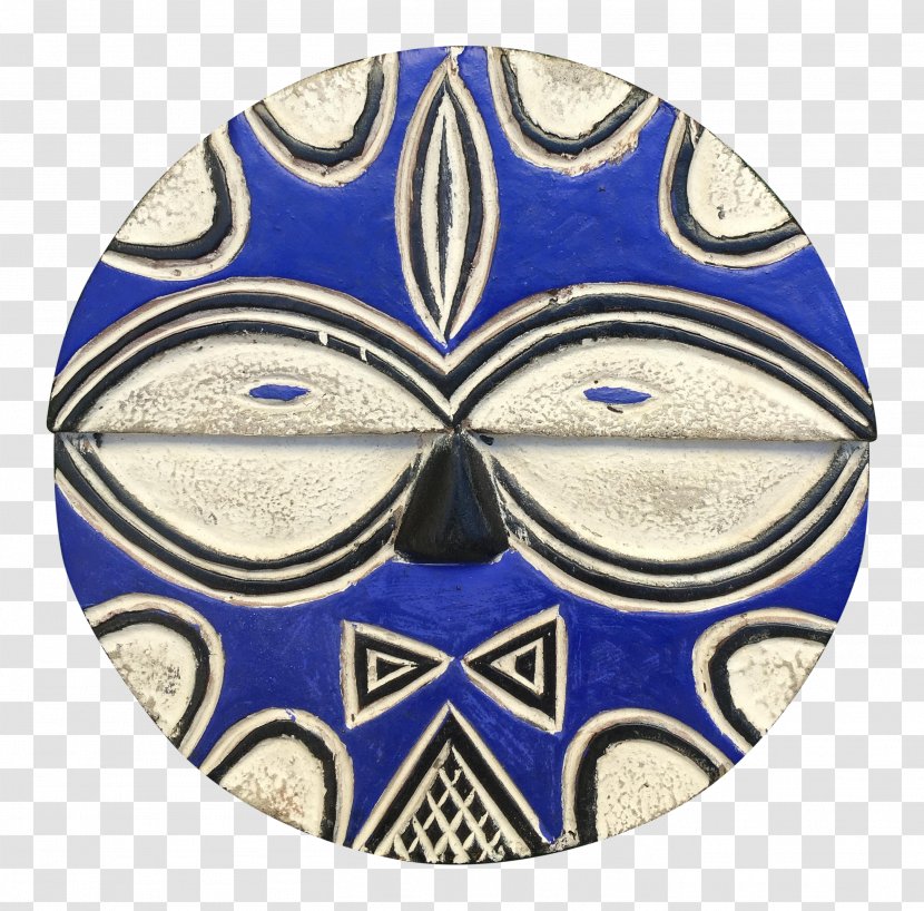 Visual Arts Symmetry Pattern Cobalt Blue - African Masks Transparent PNG