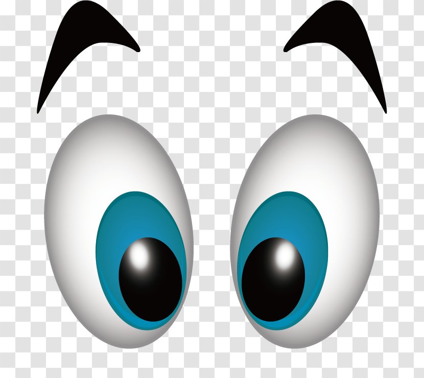 Eye Cartoon Computer File - Blue - Creative Eyes Transparent PNG