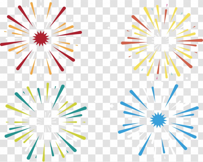 Fireworks - Petal - Color Holiday Poster Transparent PNG