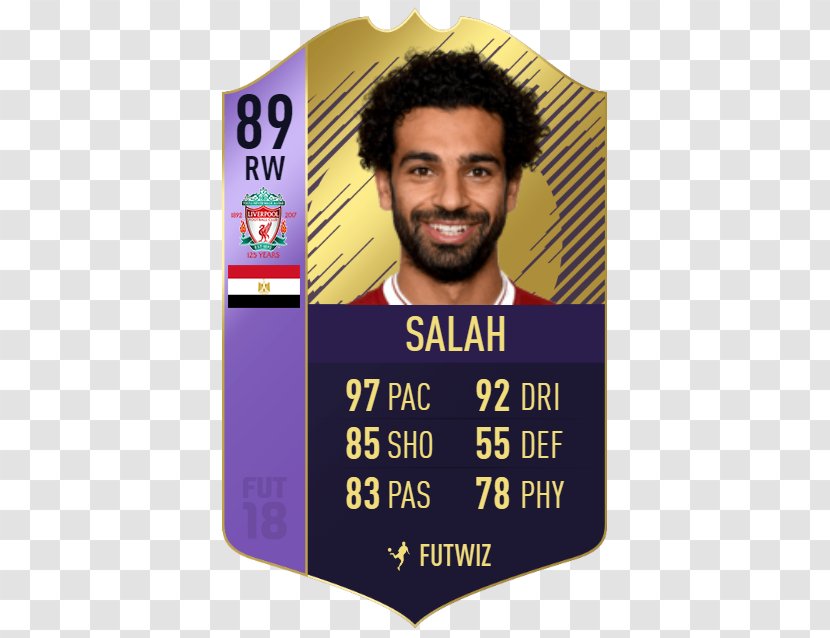 Mohamed Salah FIFA 18 2017–18 Premier League Liverpool F.C. 19 - Muhammed Transparent PNG