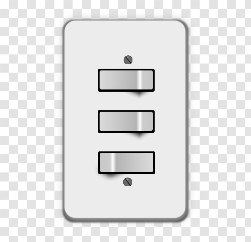 Light Electrical Switches Latching Relay Clip Art - Rectangle - Switch Vector Transparent PNG