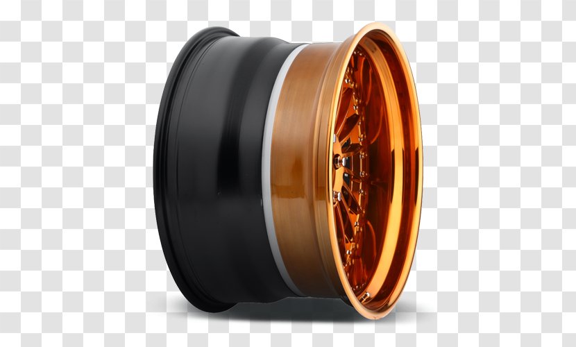 Custom Wheel Copper Matte Forging - Lug Nut - Silver Transparent PNG