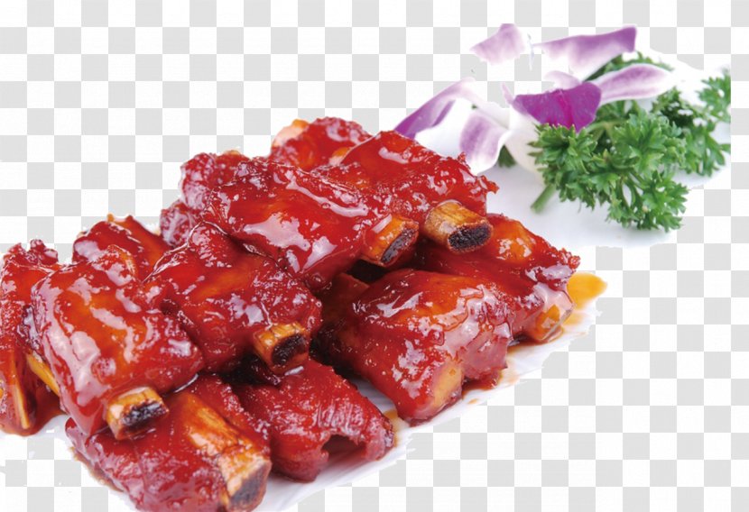 Sweet And Sour Pork Ribs U7cd6u918bu6392u9aa8 Braising - Cartoon - Honey Transparent PNG