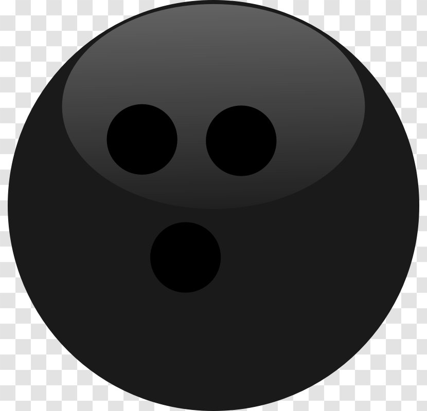 Bowling Ball Ten-pin Clip Art - Black - Picture Transparent PNG