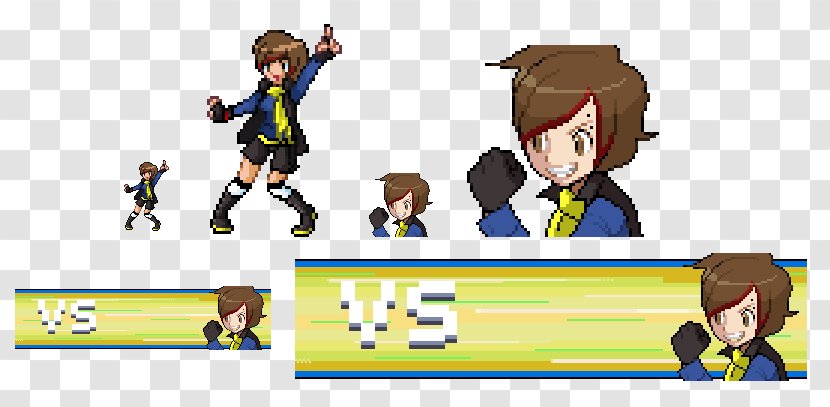 Pokémon X And Y Trainer Game Serena - Sprite - Pixel Vs Iphone 7 Blue Transparent PNG